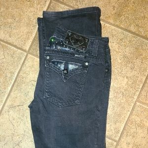 Black MissMe Jeans Extra Long